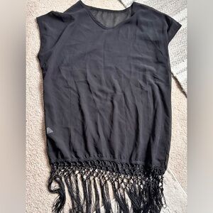 Elegant Black Swim Cover-Up